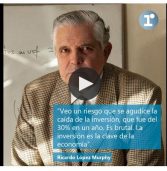 «Veo riesgo que se agudice la caída de las inversiones» López Murphy